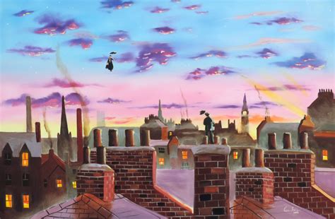 Mary Poppins And Bert Painting By Gordon Bruce Artmajeur