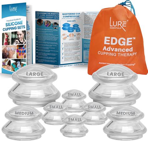 Amazon LURE Essentials Edge Cupping Therapy Set Cupping Kit For