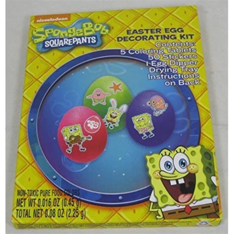 spongebob squarepants easter egg decorating kit (2-pack) by nickelodeon ...