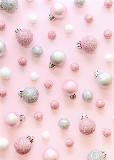 White And Pink Christmas Wallpapers Wallpaper Cave