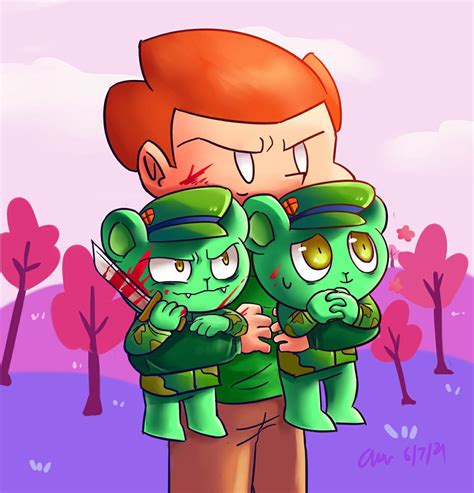 Fnf Crossover Art Happy Tree Friends Amino