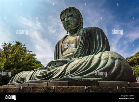 The Great Buddha Of Kamakura Kamakura Daibutsu A Bronze Statue Of