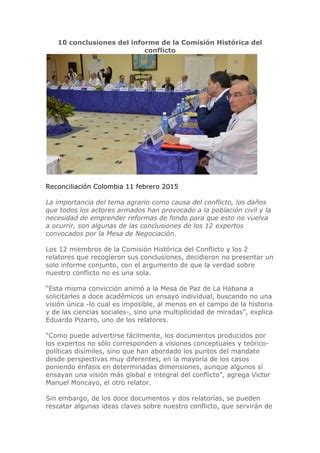 Informe de la Comisión Histórica del Conflicto y sus Víctimas PDF