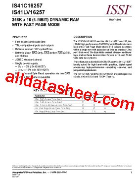 Is C T Datasheet Pdf Integrated Silicon Solution Inc