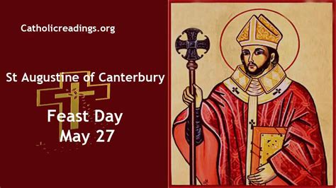 St Augustine Of Canterbury Feast Day May Catholic Saint