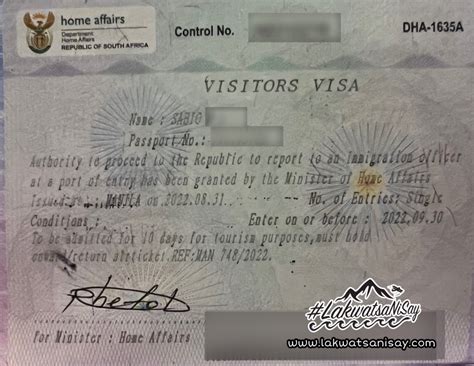 How I Got My South African Visa Lakwatsa Ni Say