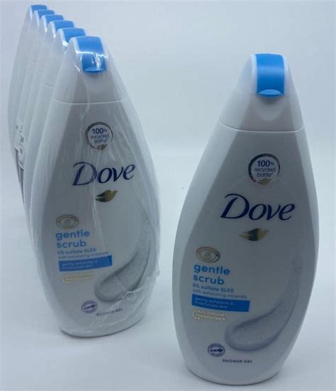 Dove Douchegel Gentle Scrub 6 X 500 Ml Voordeelverpakking Bol