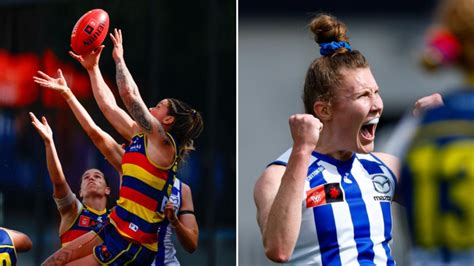 North Melbourne Win Through To First Aflw Grand Final In One Point Thriller Against Adelaide 7news