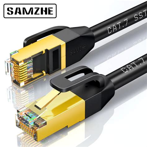 Jual Import Samzhe Cat Sstp Cable Ethernet Patch Cable For Rj