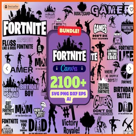 Fortnite Bundle Svg Mega Bundle Svg Buydesigntshirt