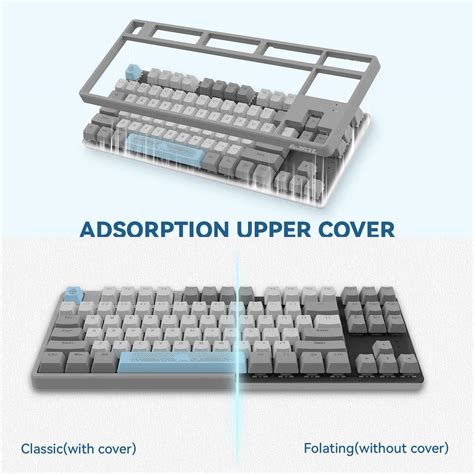 MAGIC REFINER AK Gaming Keyboard Rainbow Led Backlit Hot Swappable PBT Keycap TKL Layout