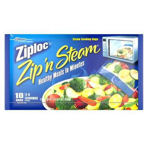 Ziploc Zip'n Steam Medium Steam Cooking Bags - Shop Storage Bags at H-E-B