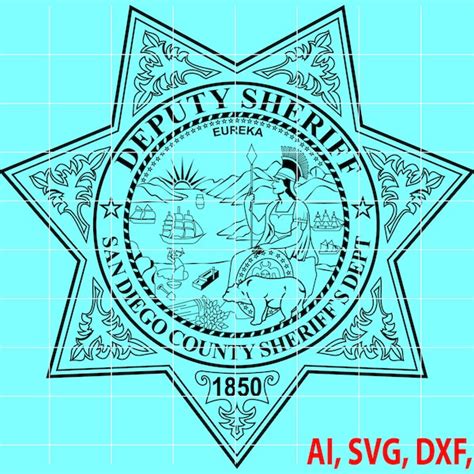 San Diego Sheriff Svg Etsy