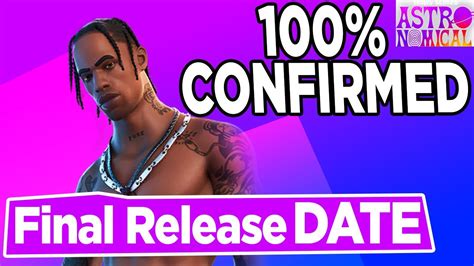 Travis Scott Skin Return Release Date Travis Scott Coming Back To Fortnite Travis Scott