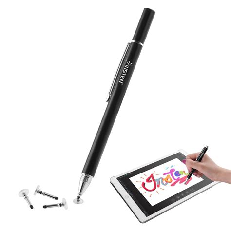 Insten Universal Precision Fine Point Stylus Pen with 3 Replacement Tips for iPhone, iPad ...