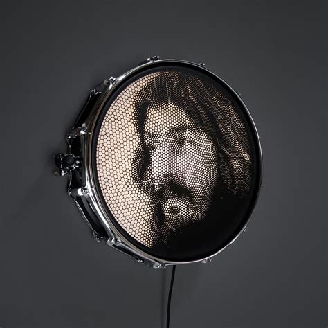 John Bonham Snare Drum Light Parametric Cellportrait Etsy