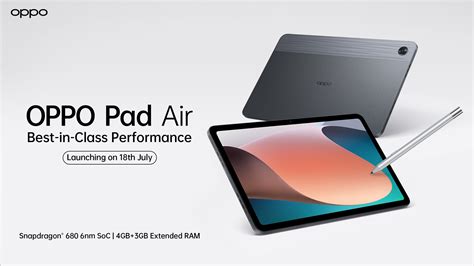 Oppo Pad Air Tablet With Enco X Tws Earbuds To Launch With Reno