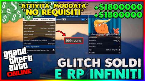 No Requisiti Attivit Moddata Afk Soldi Rp Infiniti Gta Online Ita