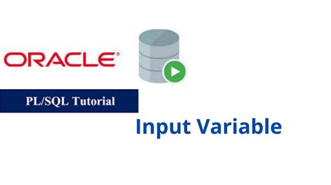 52 Input Variable In Oracle Plsql Youtube