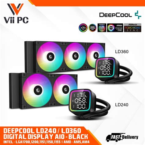 Deepcool Ld Ld Or Digital Display Aio Liquid Cooling