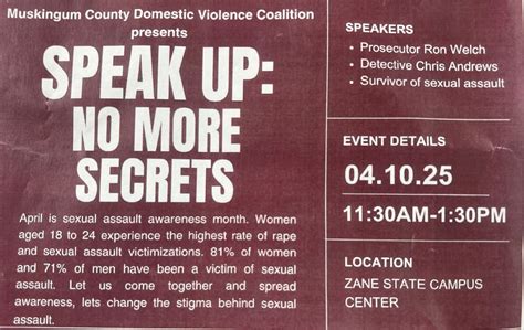 Muskingum County Domestic Violence Coalition to Host Event for Sexual