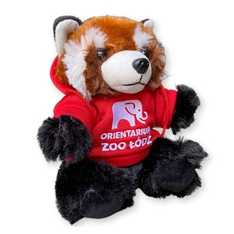 Panda Czerwona Pluszak WILD Hoody 20cm