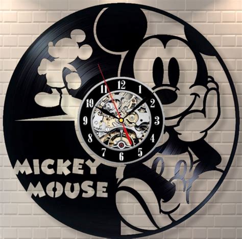 Mickey Mouse Wall Clock Mickey Mouse Gifts Mickey Mouse Clock