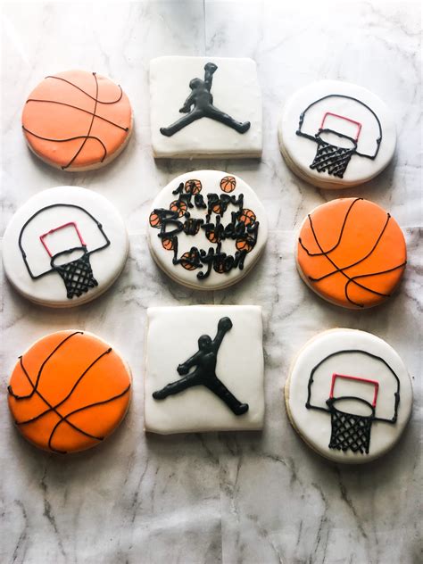 Basketball Themed Cookies 1 dozen | Etsy