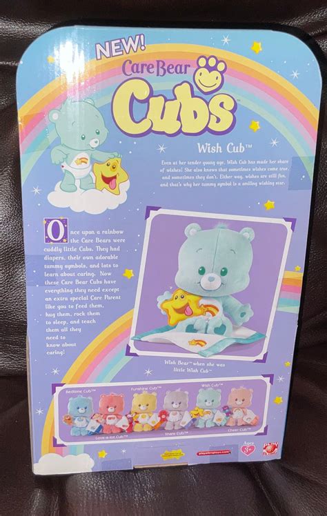 Vintage Care Bear Cubs Plush Wish Cub Bear With Blanket and Star in ...