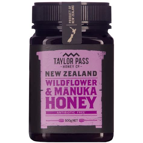 Wildflower And Manuka Honey 500g Taylor Pass Honey Healthy Supplies