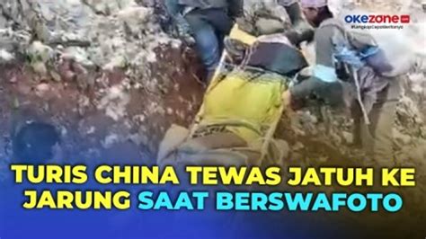 Asyik Selfie Di Puncak Ijen Turis China Tewas Terjatuh Di Jurang Kawah