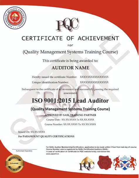 Iso Internal Auditor Certification