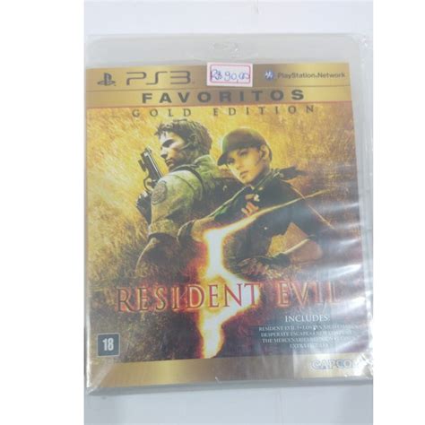 Jogo Original Resident Evil 5 Gold Edition Playstation Ps3 Escorrega