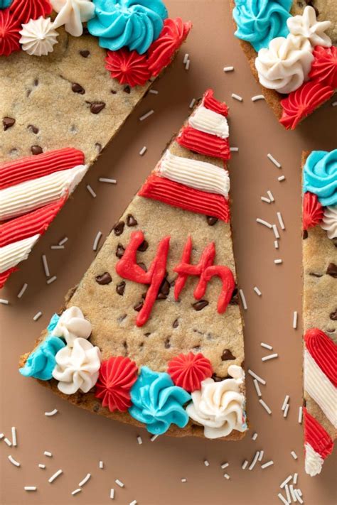 Fourth Of July Cookie Cake Peas And Crayons