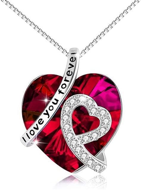 AOBOCO Birthday Day Gifts For Women I Love You Forever Necklace