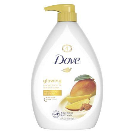 Dove Glowing Liquid Body Wash With Pump Mango Almond Butter Oz