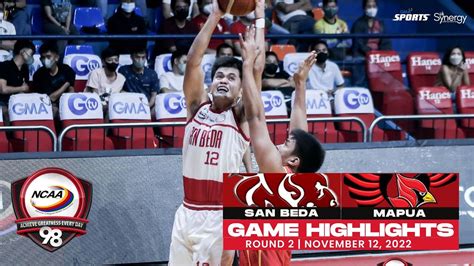 Ncaa Season Game Highlights San Beda Vs Mapua Men S Basketball