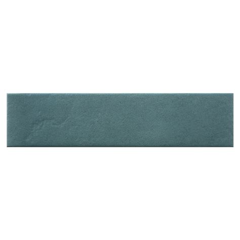 Modamo Toxa Matte Blue 3 Inch X 14 Inch Porcelain Floor And Wall Tile 9