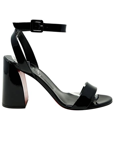 Christian Louboutin Black Patent Miss Sabina 85 Pumps Lyst