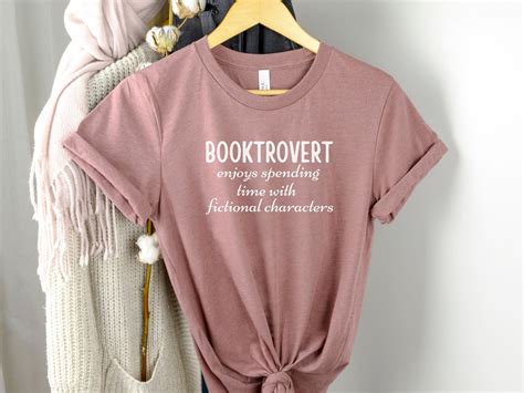 Booktrovert Introvert Book Lover Book Lover Tshirt Bookish Etsy