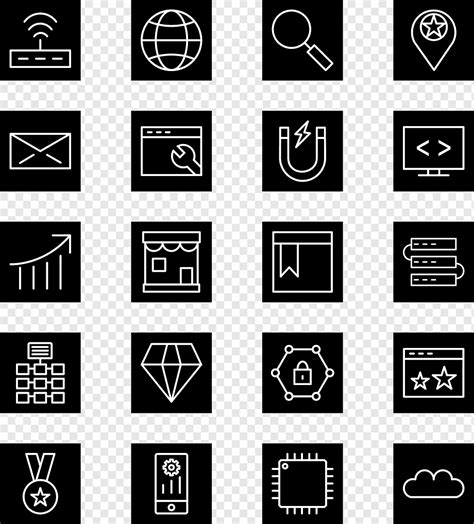 Set Of Seo Search Engine Optimization Icons Png Pngwing