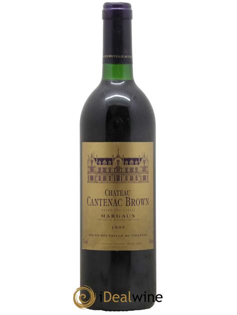 Acheter Château Cantenac Brown 3ème Grand Cru Classé 1989 lot 6612