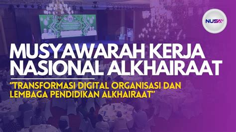 Mukernas Alkhairaat Digelar Di Samarinda Wapres Ma Ruf Amin Berikan