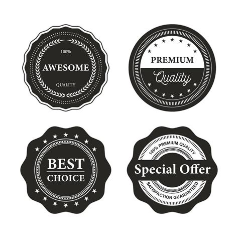 Collection Of Premium Vector Badges Vector Art At Vecteezy