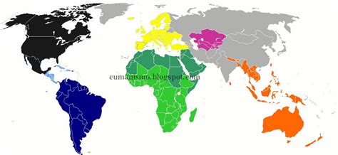 Eumanismo El Mundo Dividido En Bloques Económicos Continentales