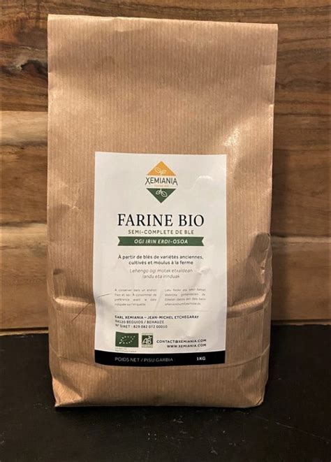 Farine Semi Compl Te De Bl Bio Goumami