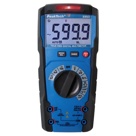 Digital Multimeter PeakTech P3349 6000 Counts 600V True RMS