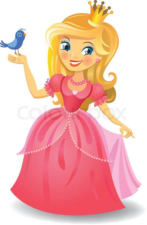 Illustration Of Beautiful Princess Stock Vector Colourbox