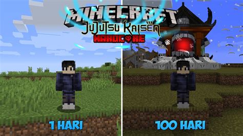 100 Hari Di Minecraft Hardcore Tapi Jujutsu Kaisen Youtube