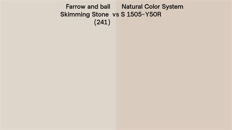 Farrow And Ball Skimming Stone 241 Vs Natural Color System S 1505